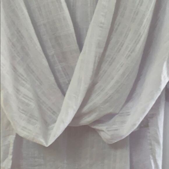 DARAH DAHL WHITE COTTON CROSSOVER BLOUSE‎ S… - Picture 4 of 5